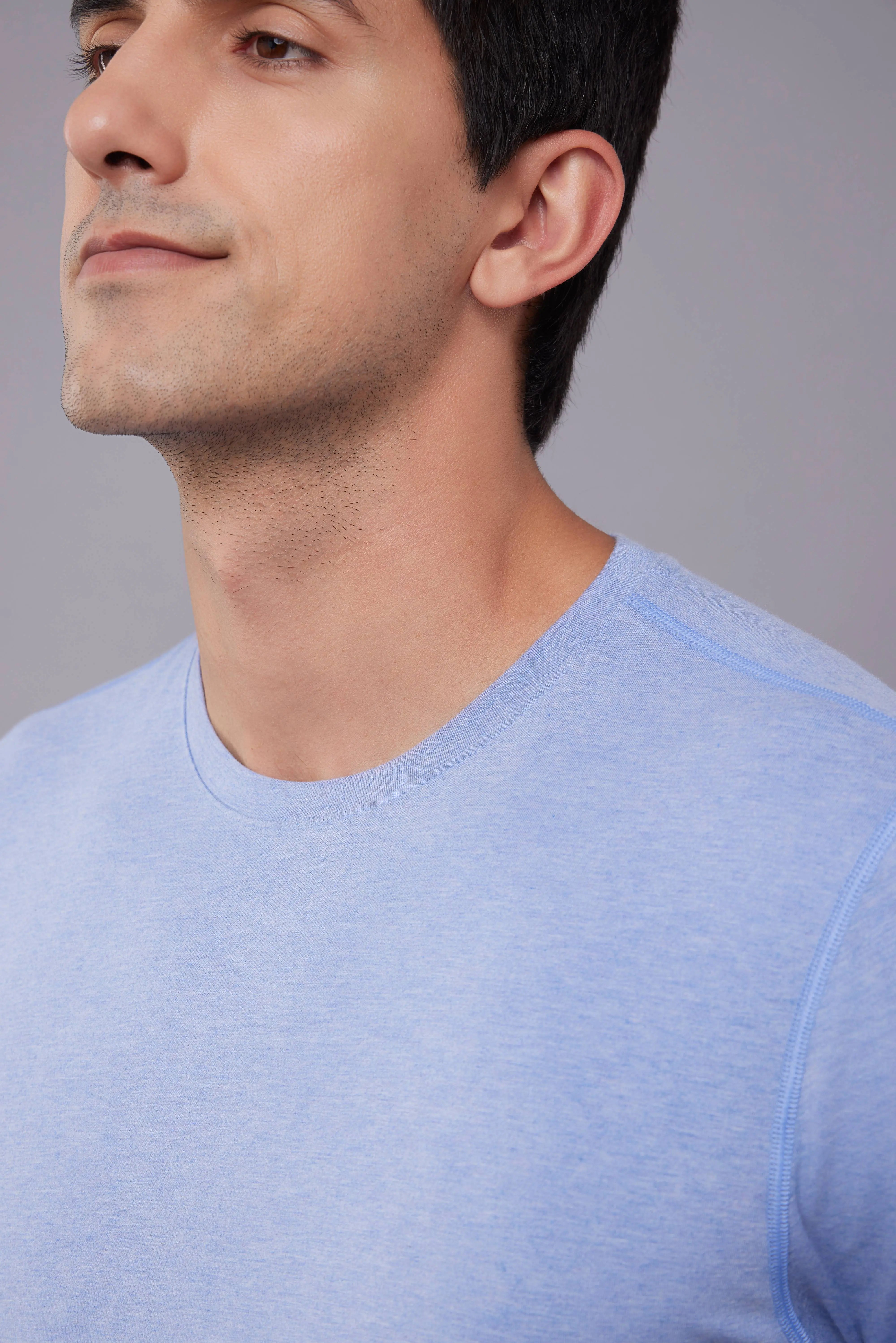 Aqua-Save Melange Crew - Blue Wave