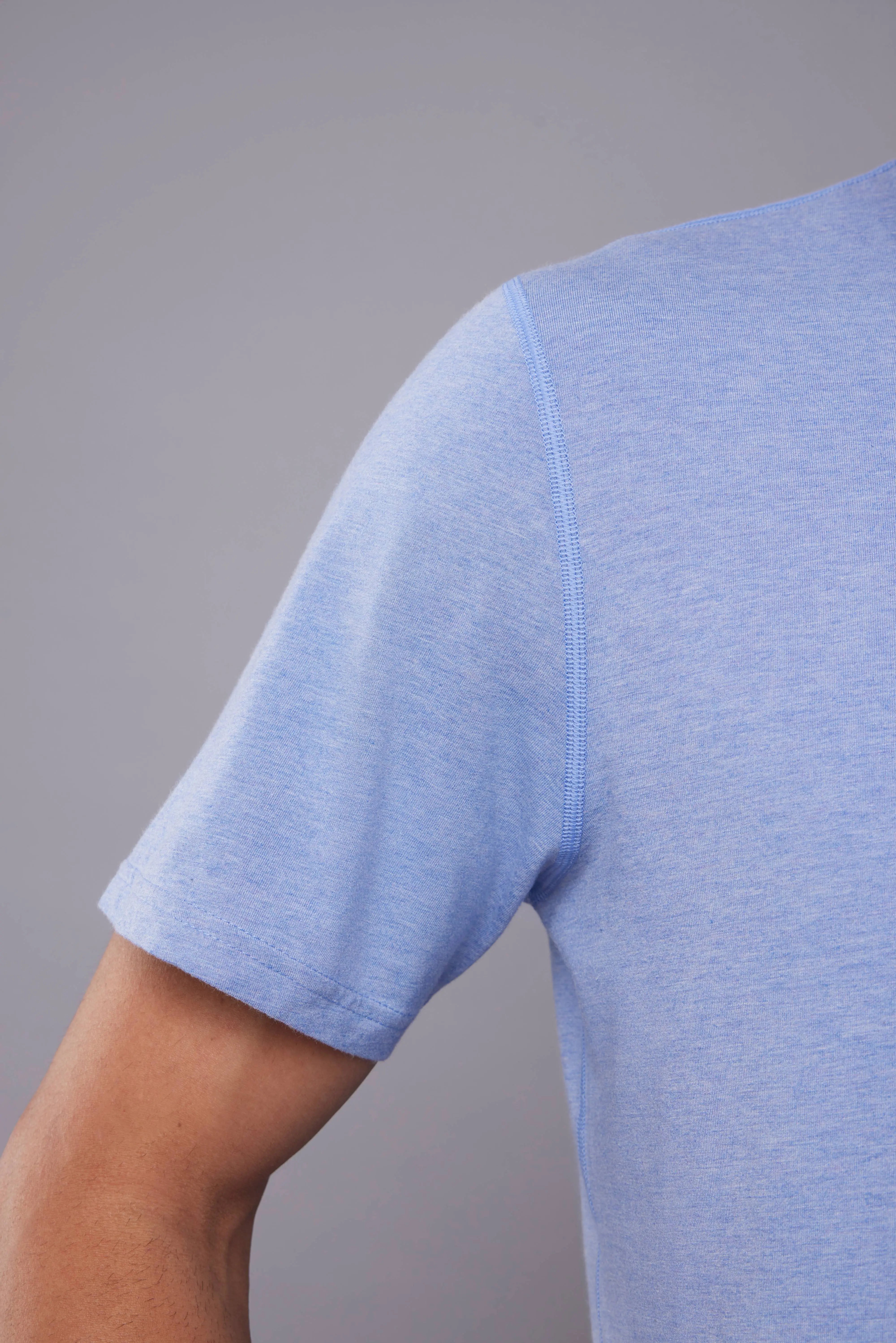 Aqua-Save Melange Crew - Blue Wave